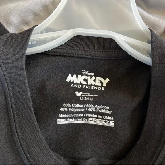 Disney Mickey and Friends Black Tee - Picture 3 of 3